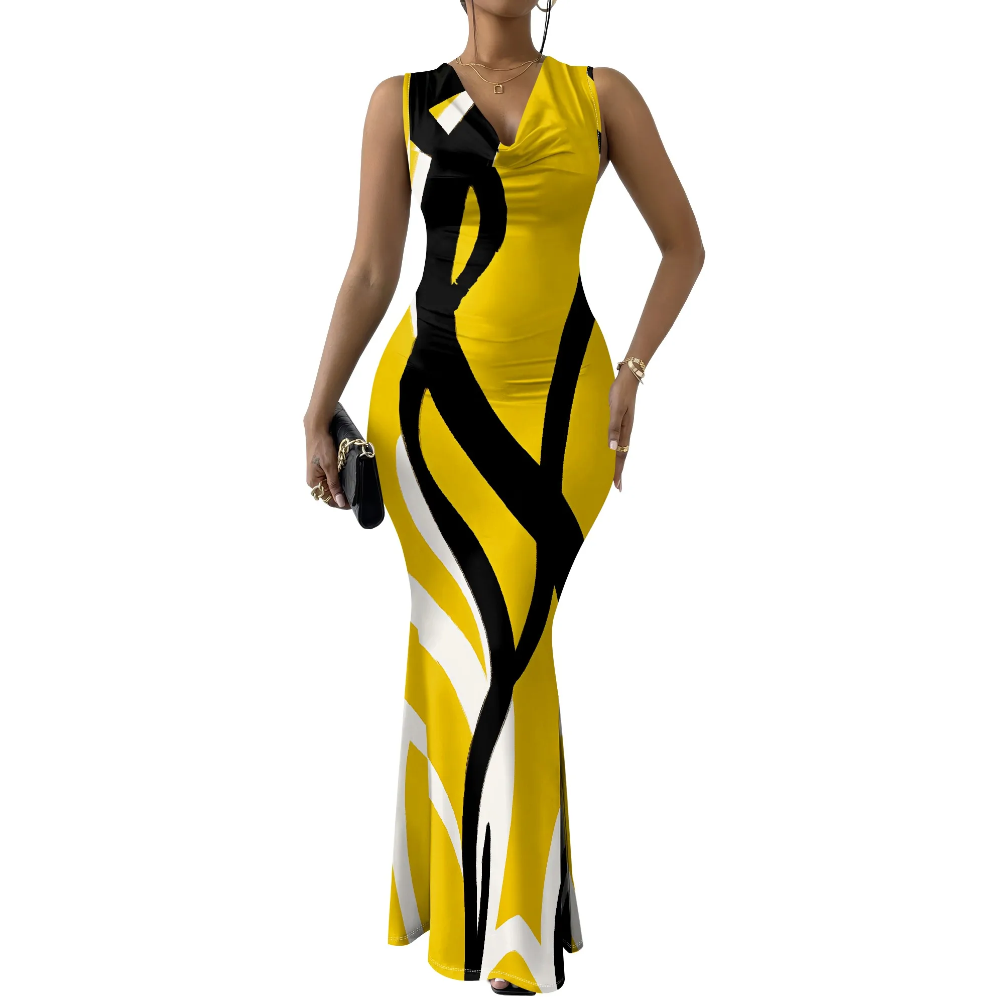 Summer Mermaid Maxi Dress - SCFUDI