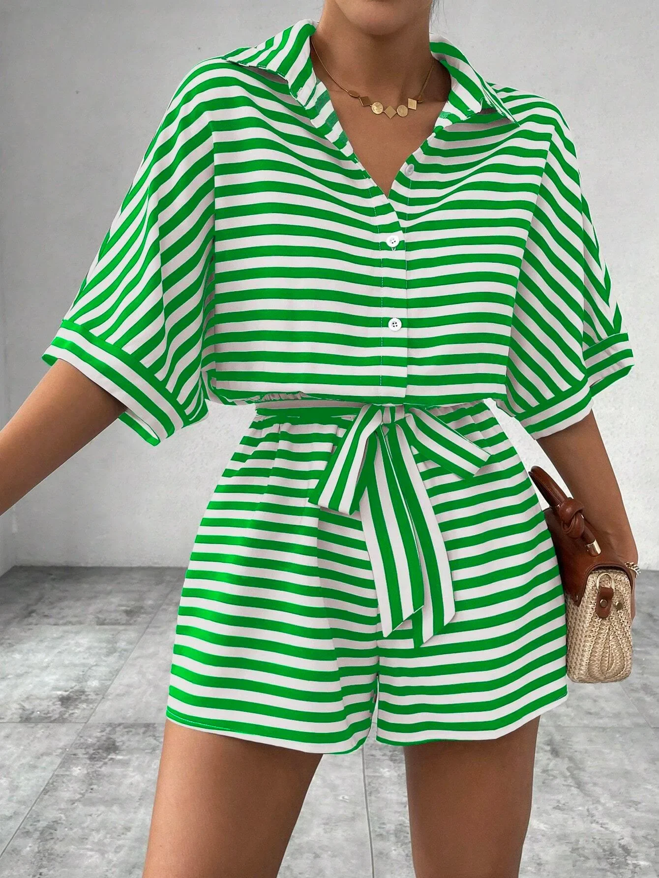 Women’s Summer Casual Striped Set - SCFUDI