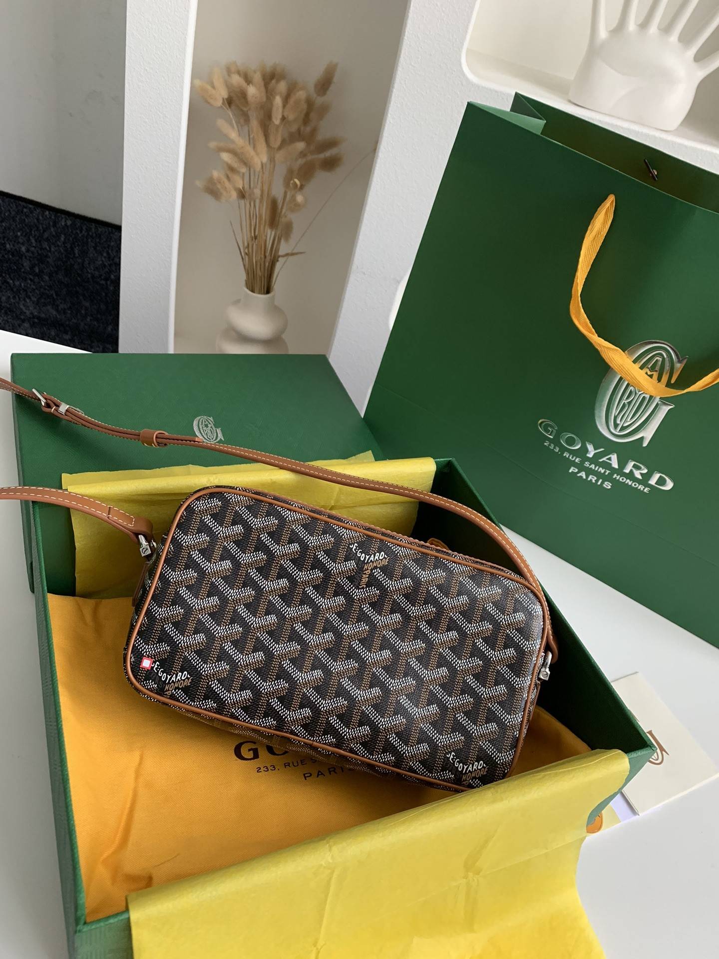 Goyard 2023 New Cap Vest Camera Bag Size: 22 * 13 * 6.5cm