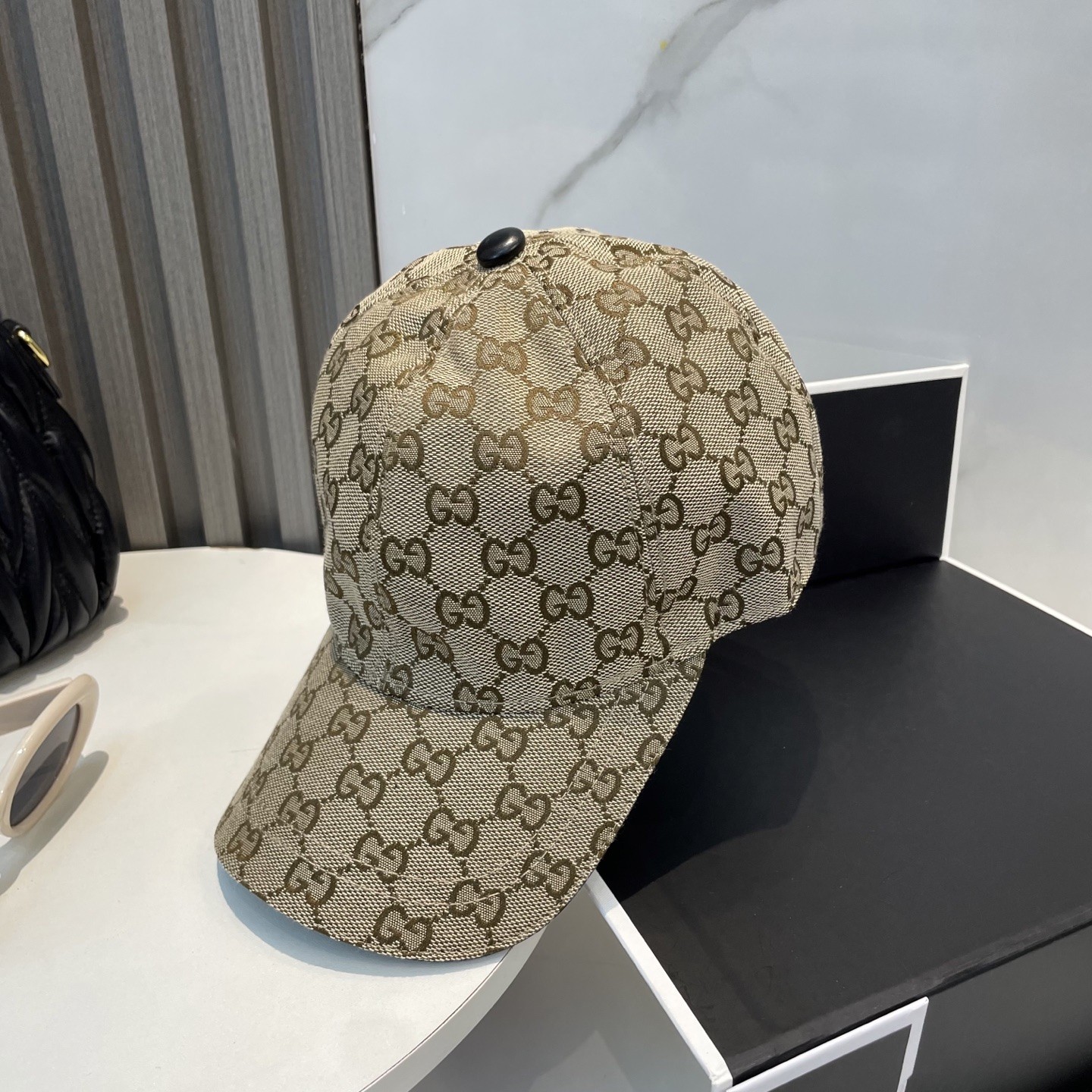 [#4935] GUCCI baseball cap peaked c ap hat