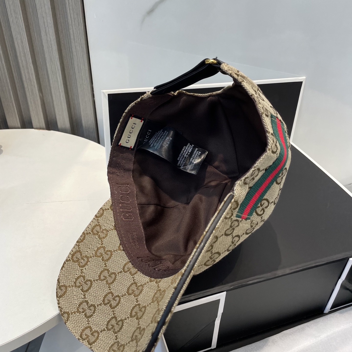 [#4925] GUCCI baseball cap peaked c ap hat