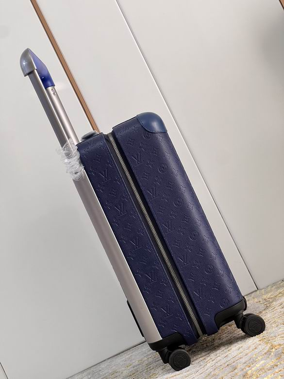 LV blue embossed trolley case originalk616 35x23x53cm