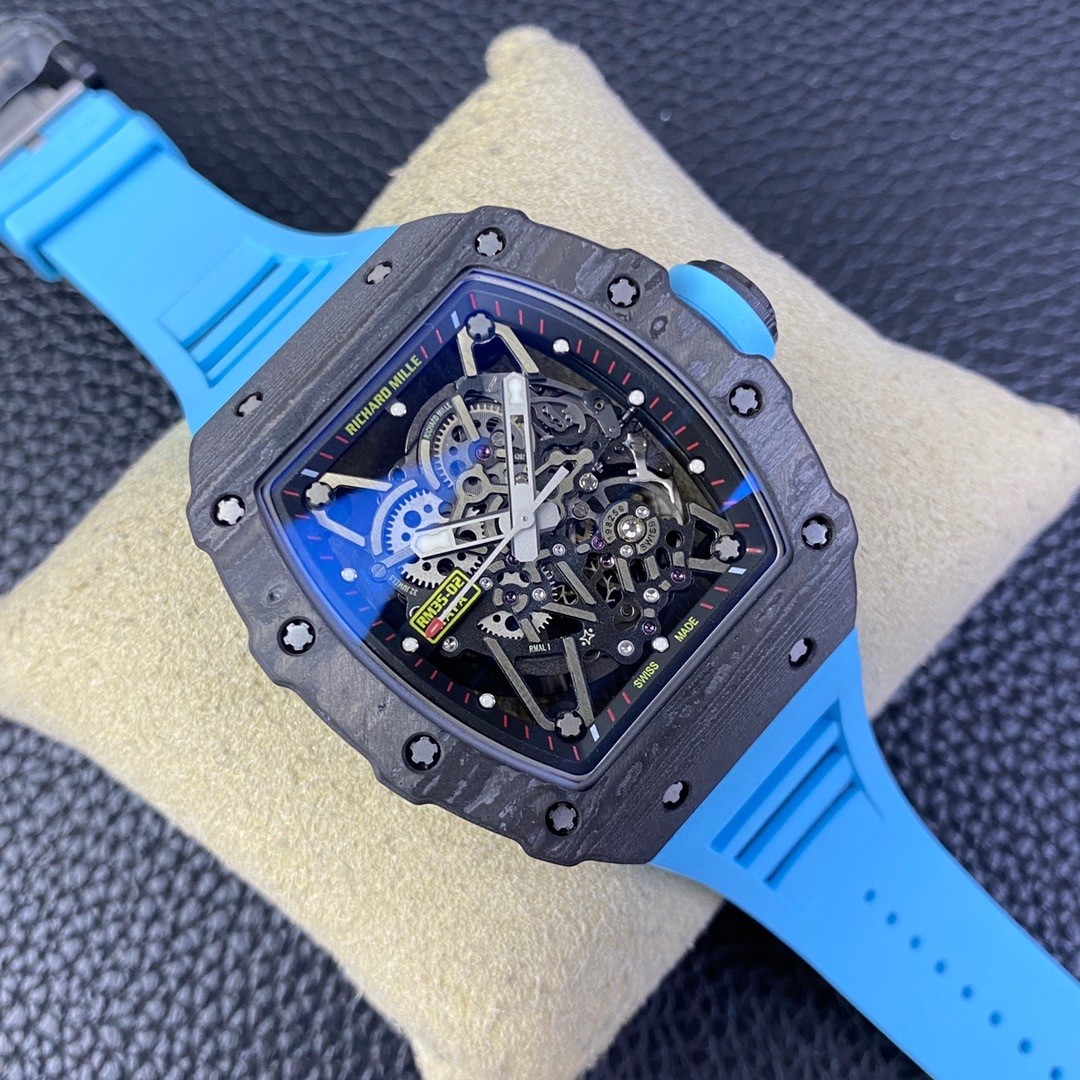 Richard Miller's ultimate version of the integrated white sapphire shock-absorbing movement RM35