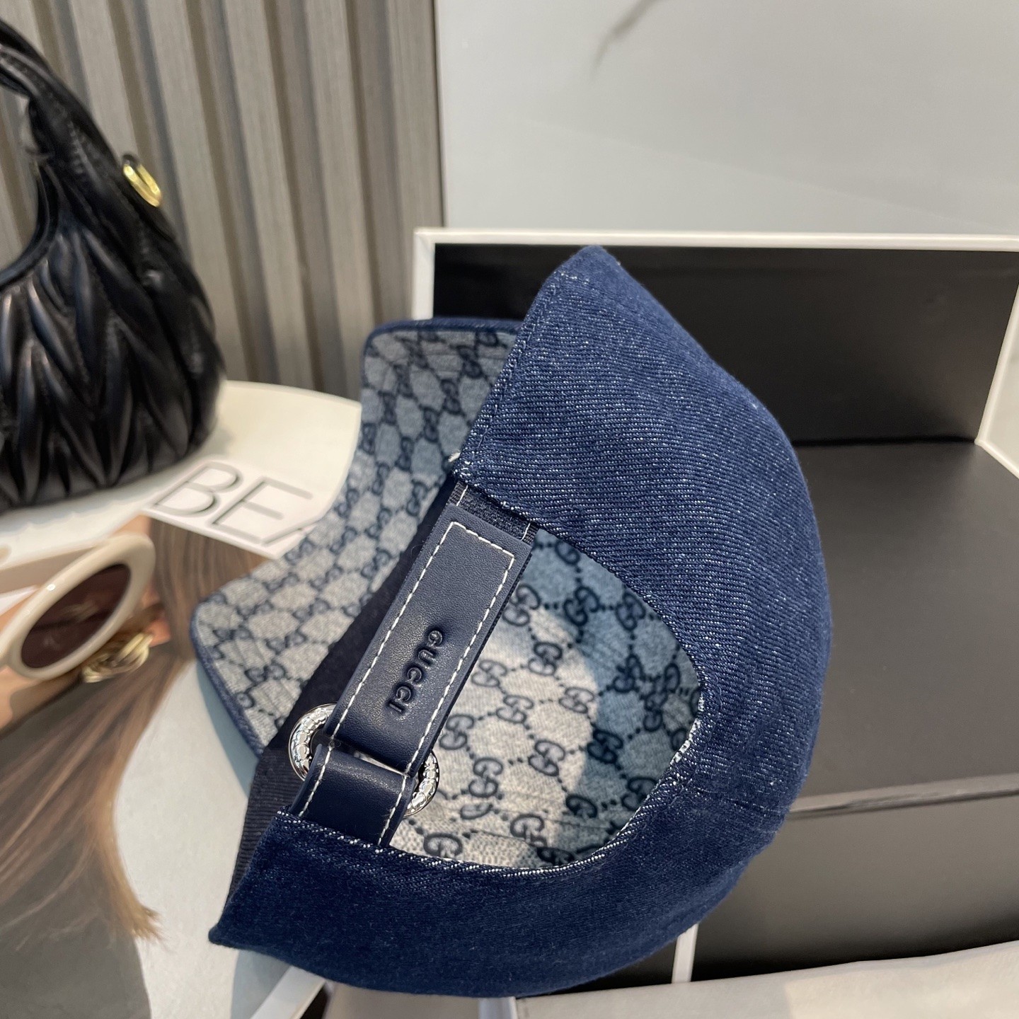 [#4994] GUCCI baseball cap peaked c ap hat