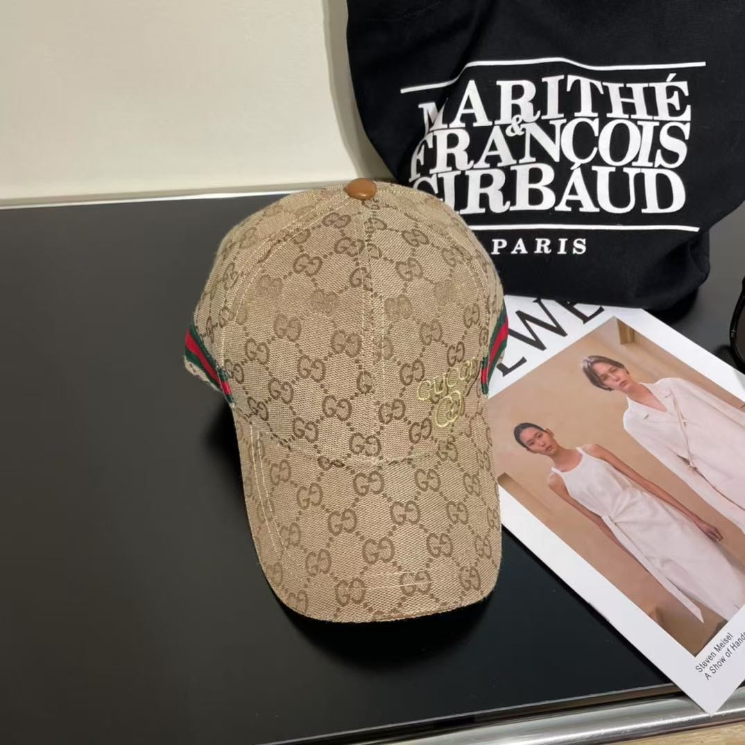 [#4826] GUCCI baseball cap peaked c ap hat