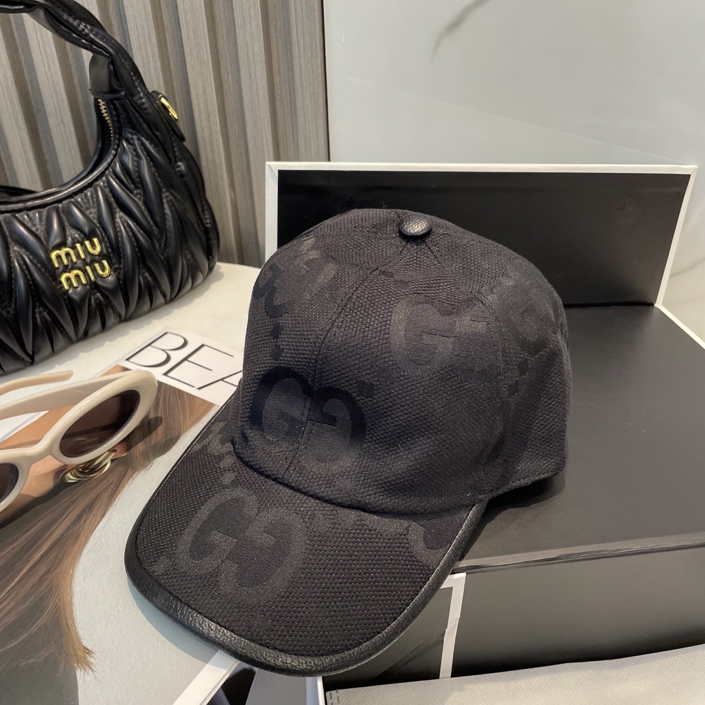 [#5002] GUCCI baseball cap peaked c ap hat