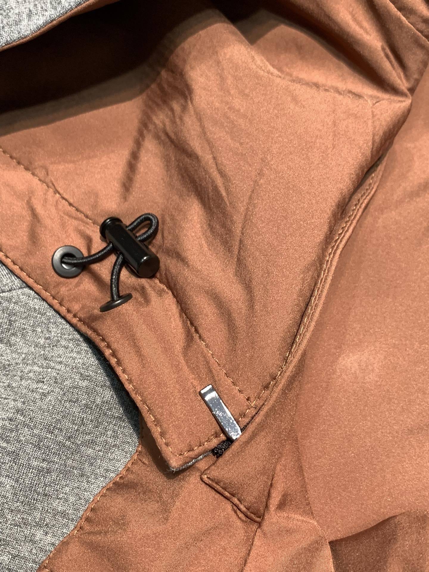 Zegna Hooded reversible jacket
