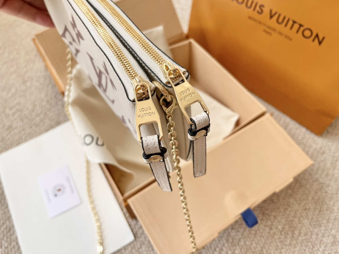 Lv Double Zip Bag