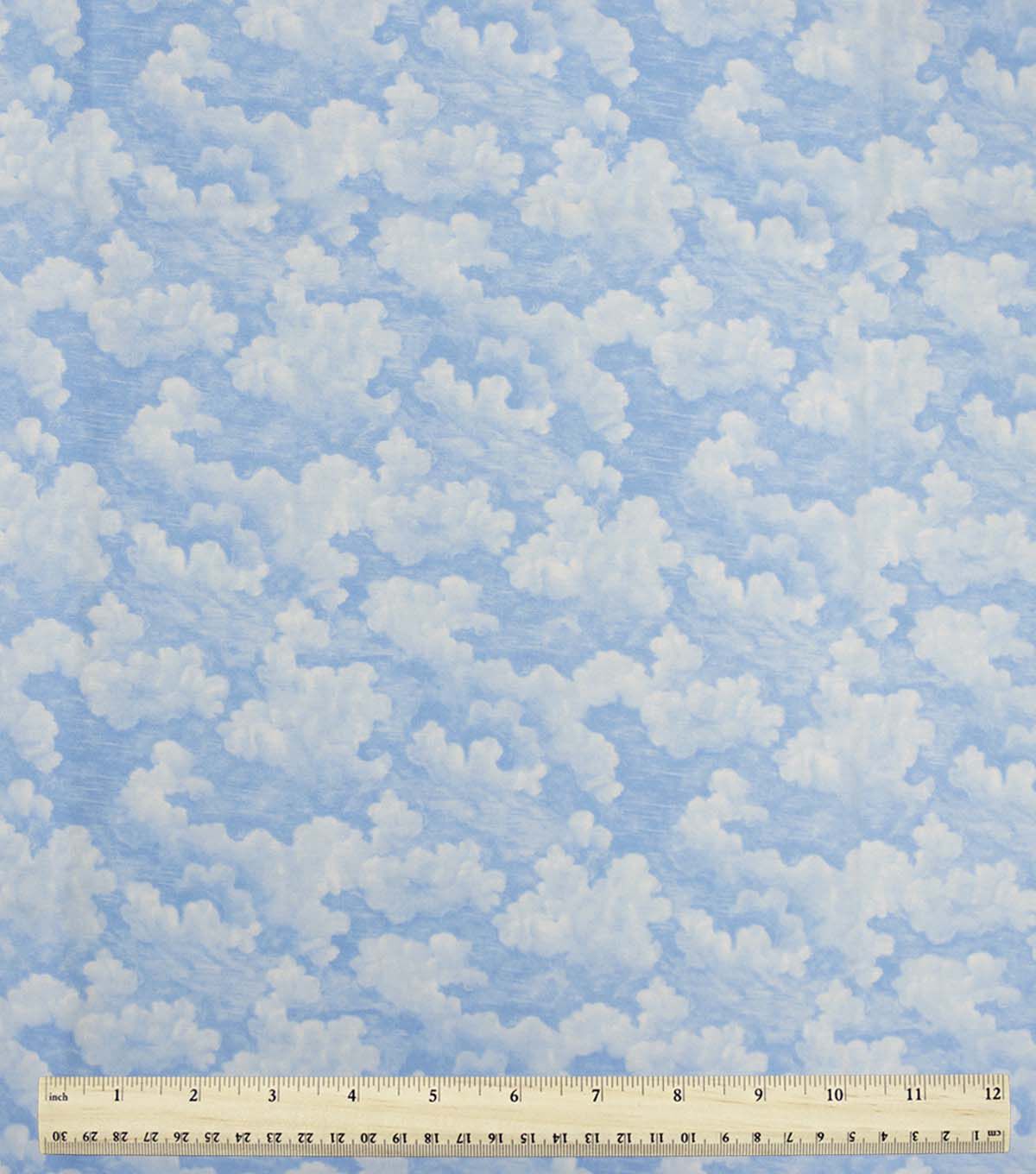 108 Wide Blue Cloud Blender Flannel Fabric