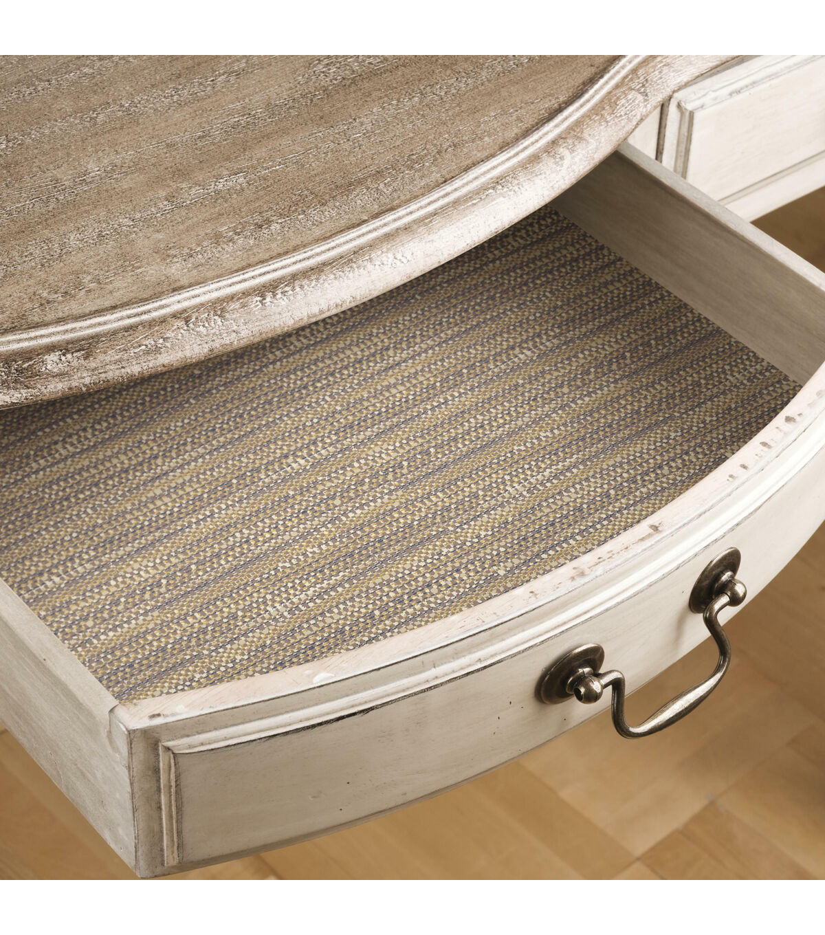 RoomMates 18 x 18' Beige Tabby Peel & Stick Wallpaper