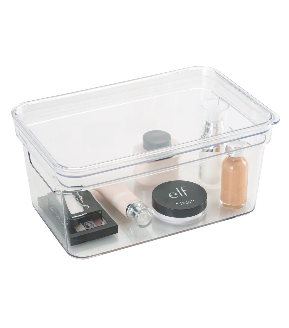 Simplify 10 x 4 Clear Lidded Storage Bin With Handles