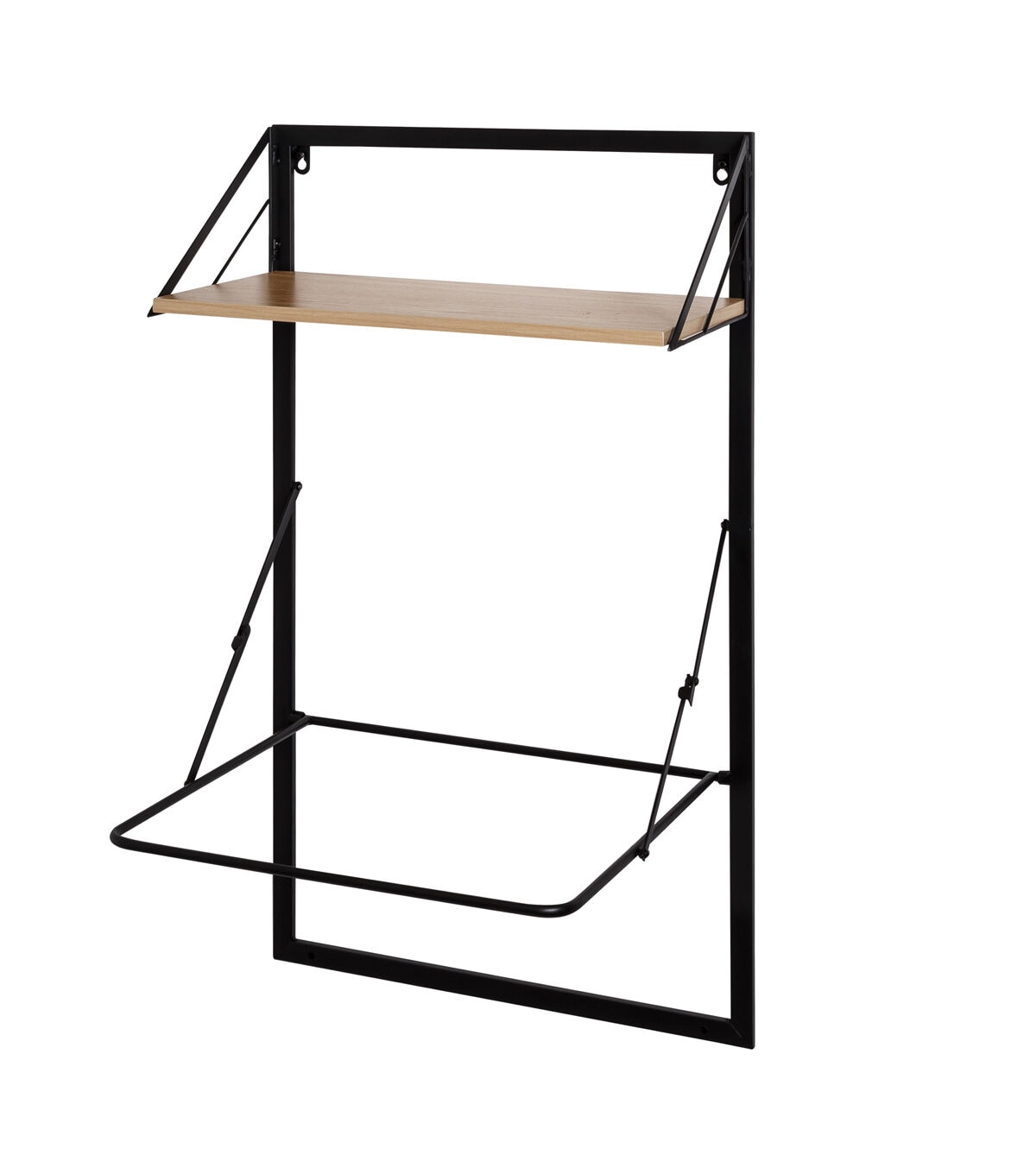 Honey Can Do 18 x 55 Wall Mounted Hamper With Canvas Laundry Bag