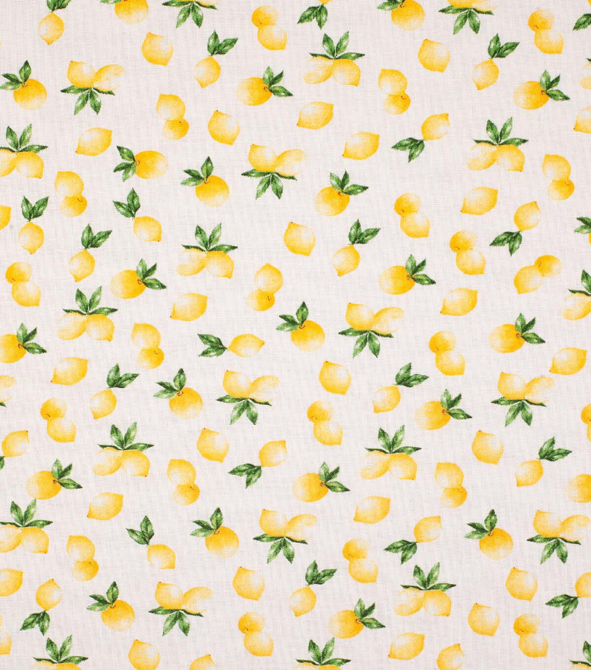 Novelty Cotton Fabric Lemons on Beige