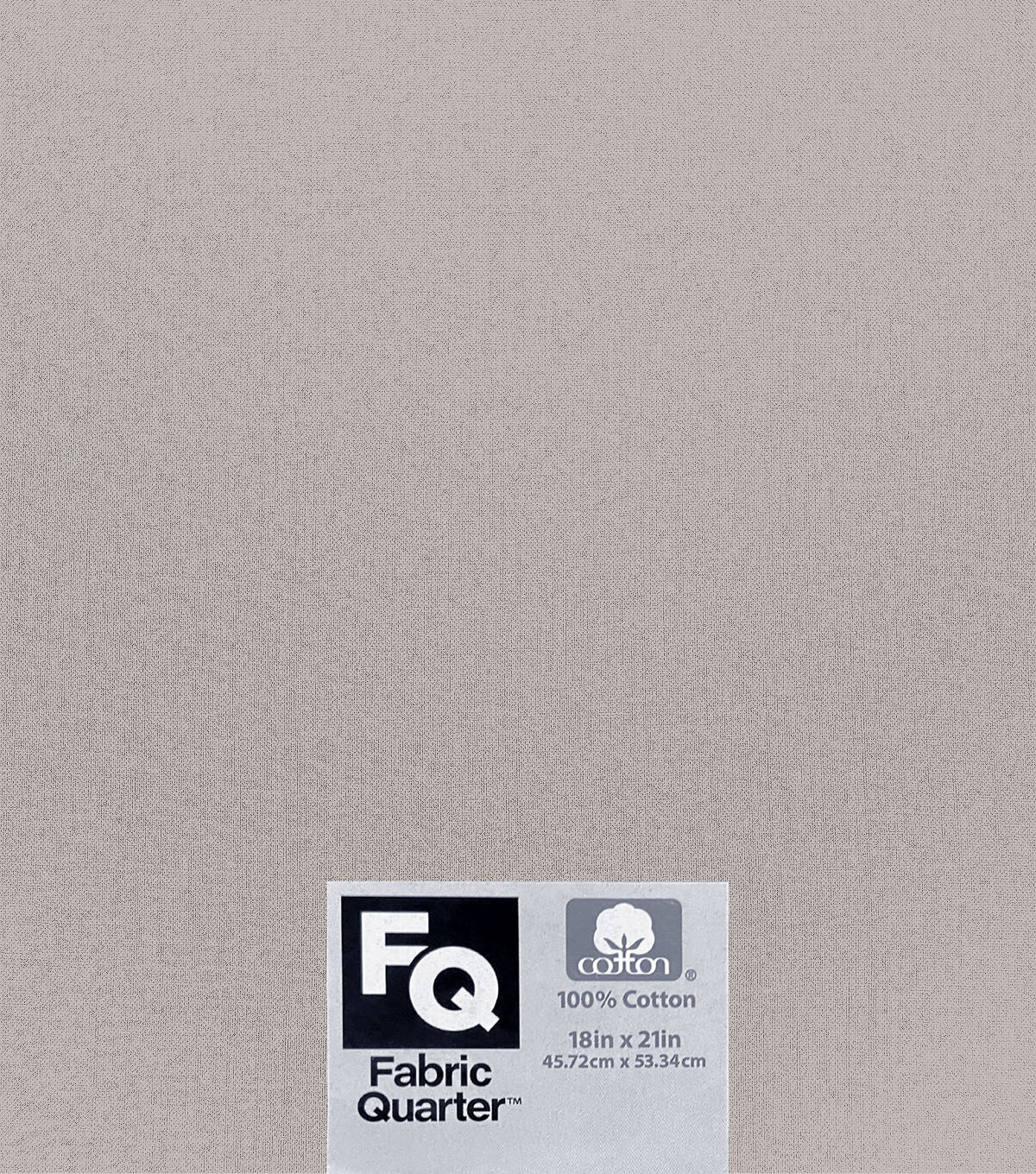 Light Gray 1 Piece Cotton Fabric Quarter
