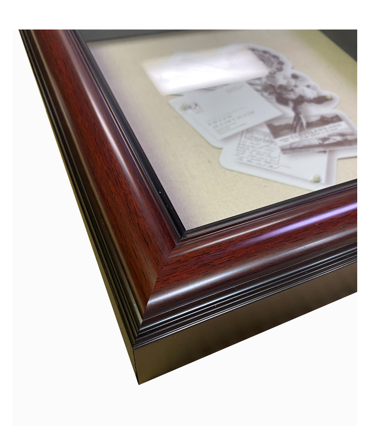 8 x 8 Rounded Cherry Shadowbox by Place & Time