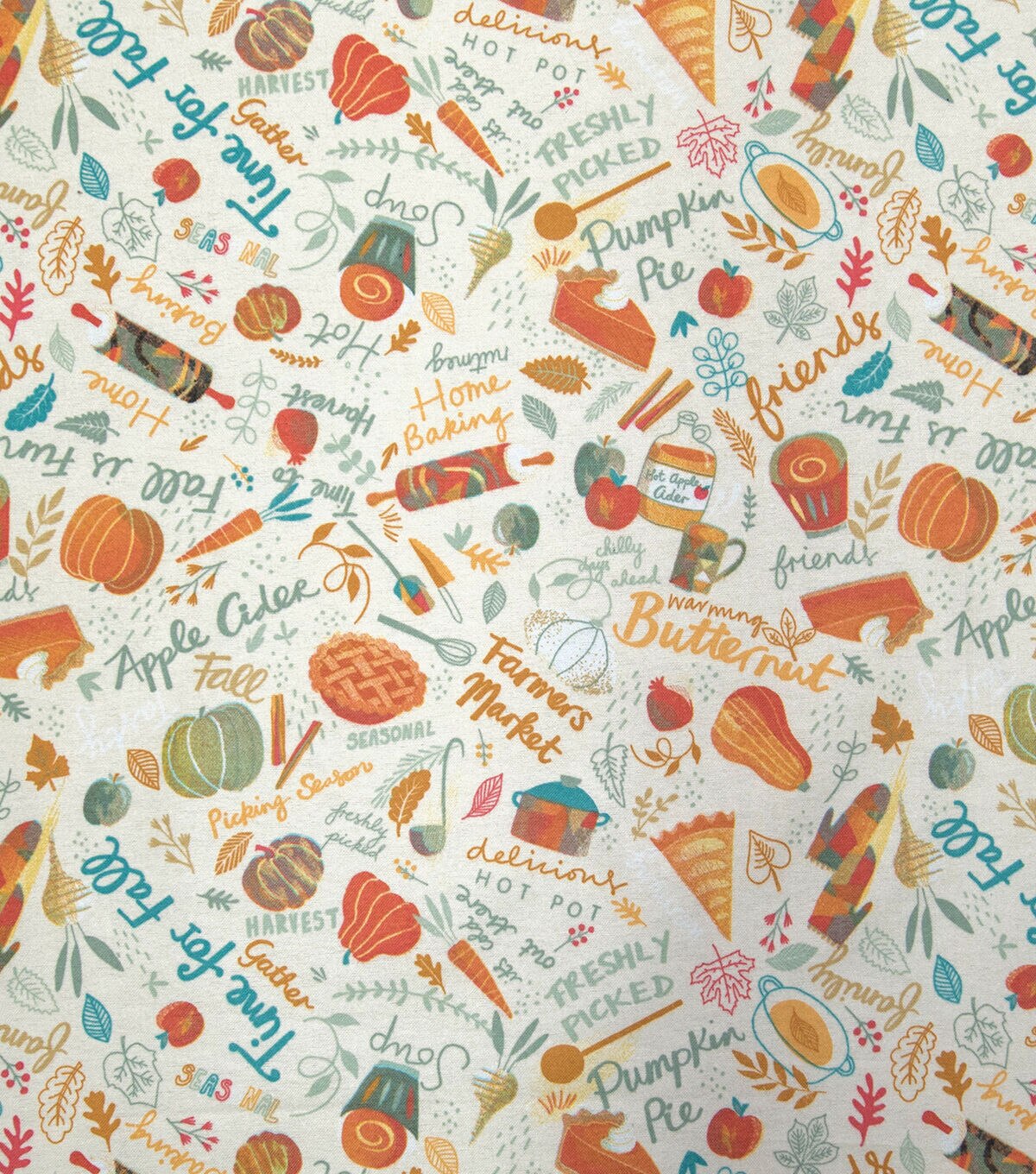Fall Fun Super Snuggle Flannel Fabric