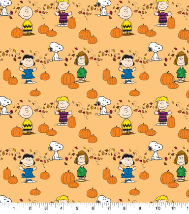 Peanuts Pumpkin Patch Halloween Cotton Fabric