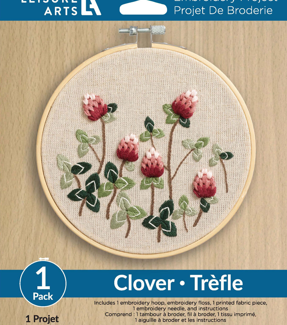 Leisure Arts 6 Clover Embroidery Kit