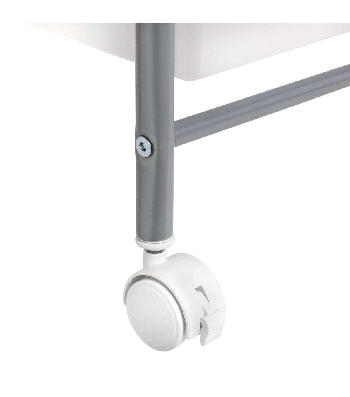 Honey Can Do 12.5 x 37 Clear & Silver Plastic 5 Drawer Storage Cart