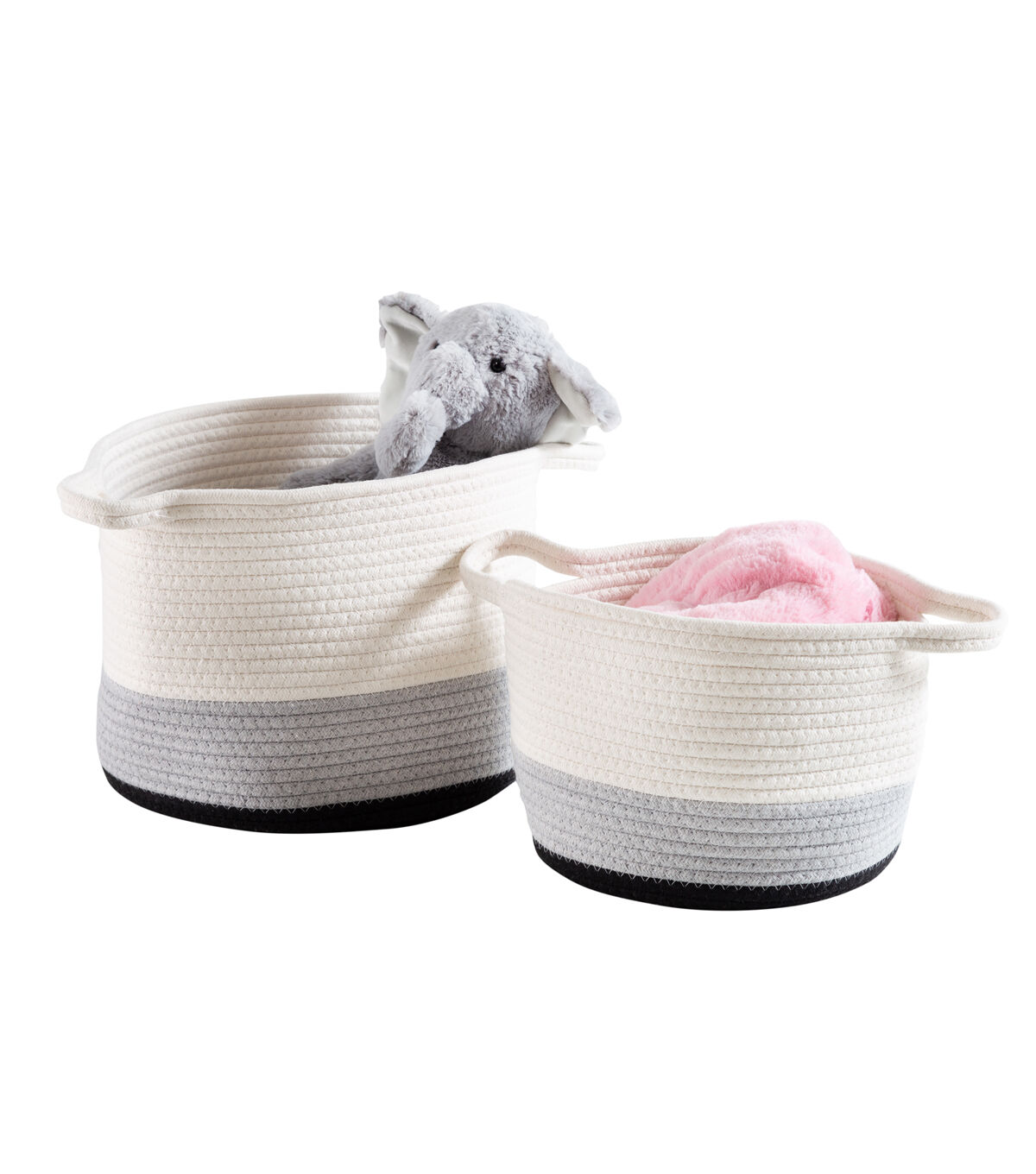 Honey Can Do 12 Nesting Cotton Rope Baskets 2ct
