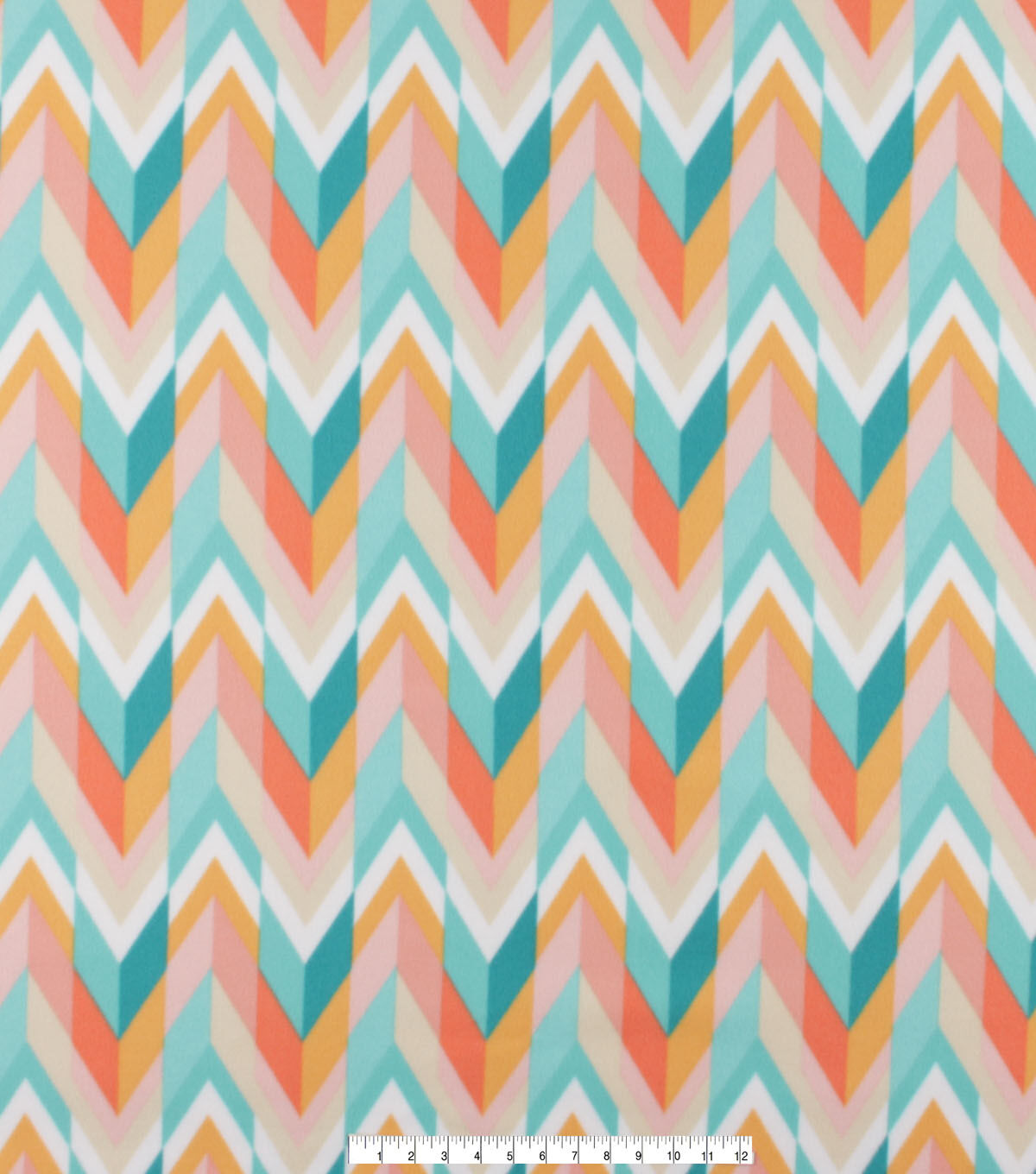 Outdoor Chevron Blizzard Fleece Fabric