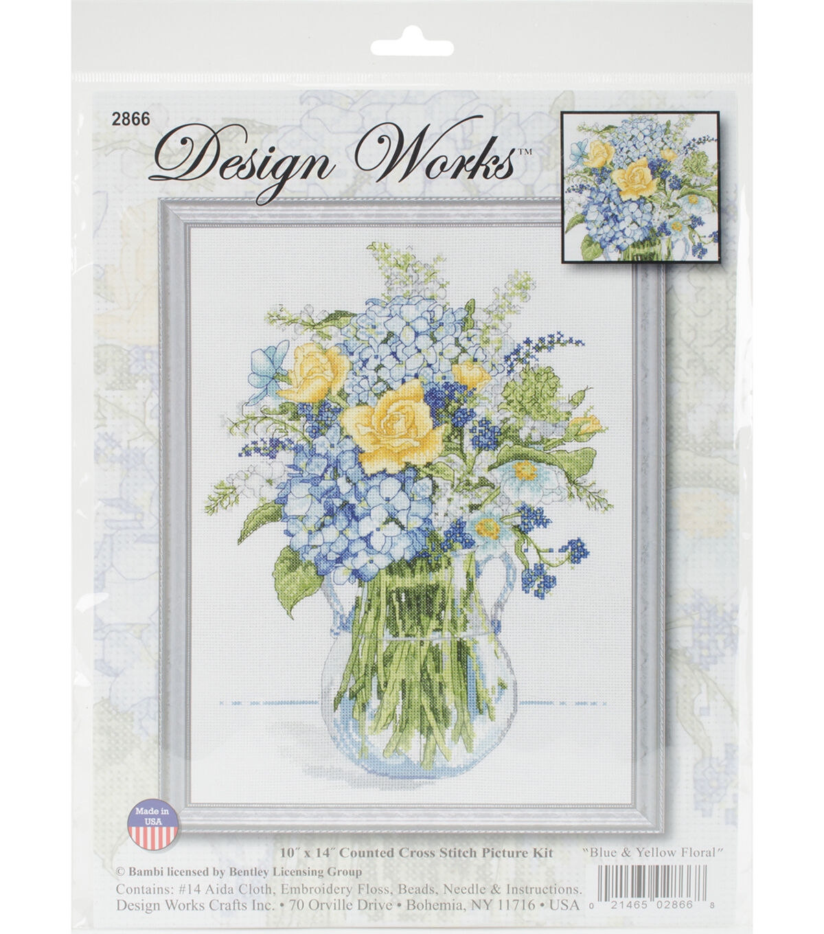 Design Works 10 x 14 Floral Counted Cross Stitch Kit