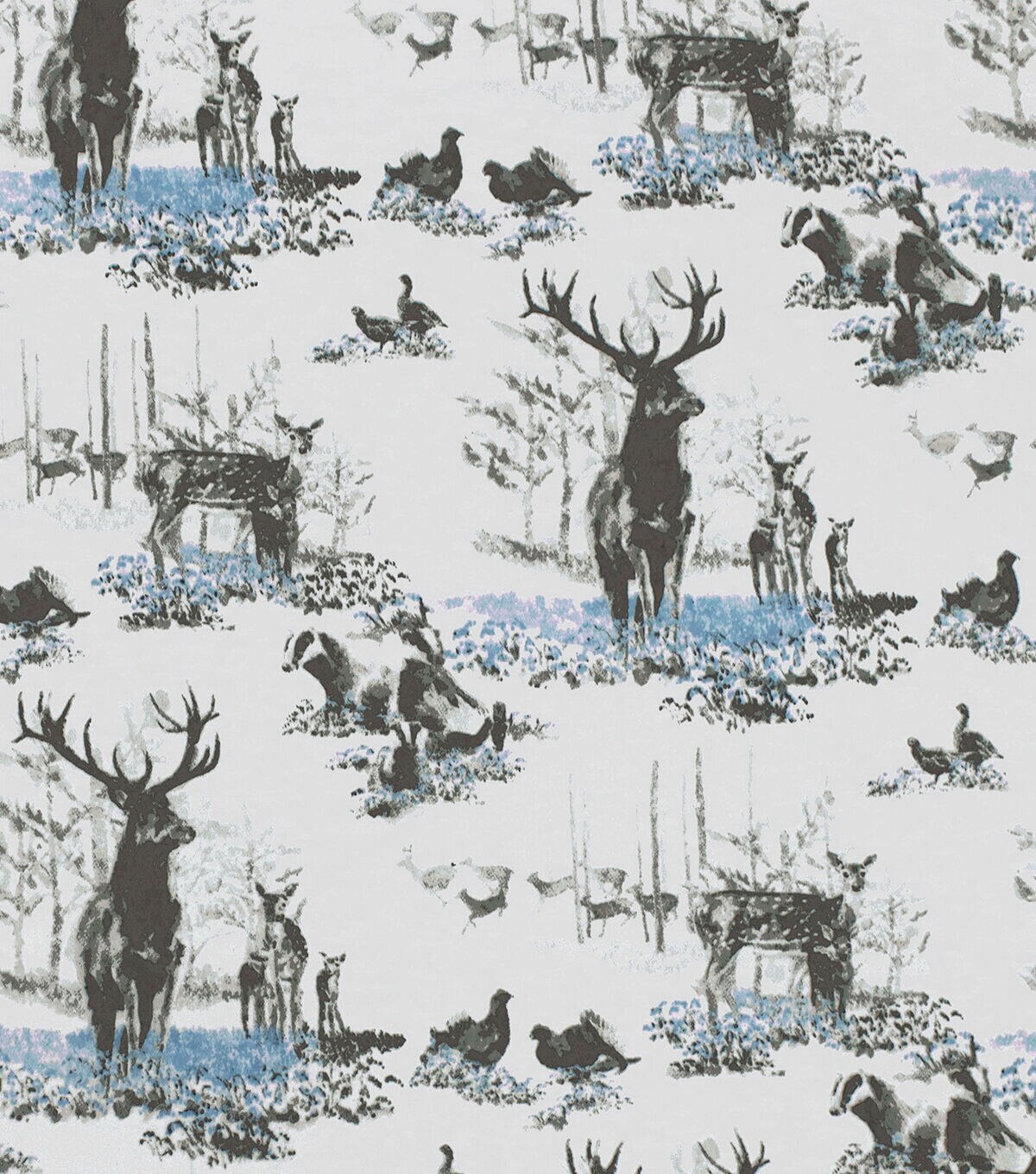 Realistic Deer Super Snuggle Flannel Fabric