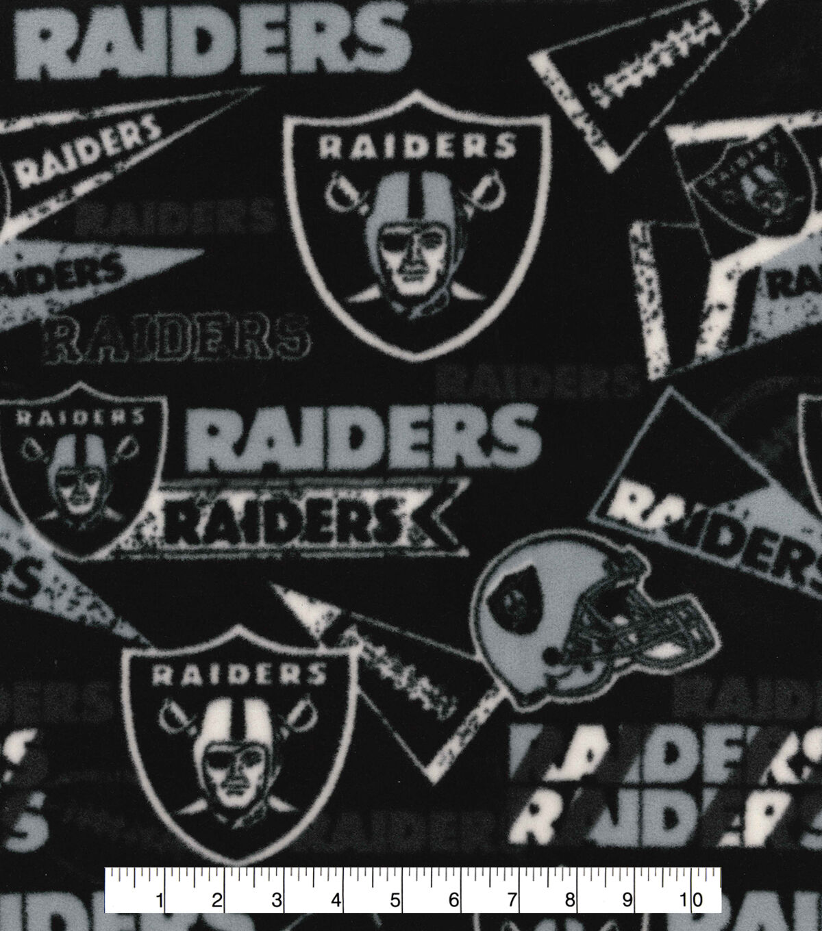 Fabric Traditions Las Vegas Raiders Fleece Fabric Retro