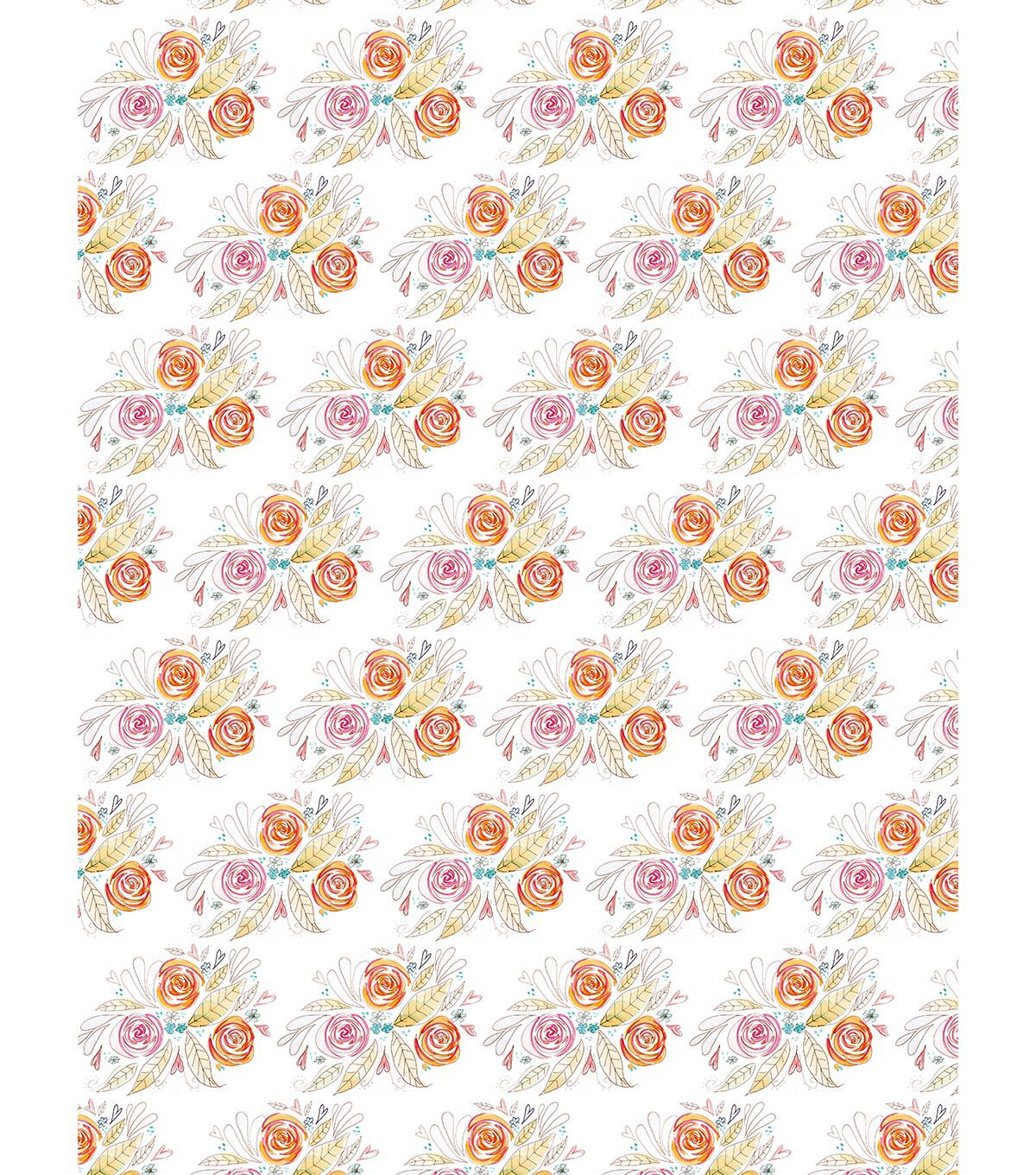 St. Jude Rose Floral By Tayde Cotton Fabric