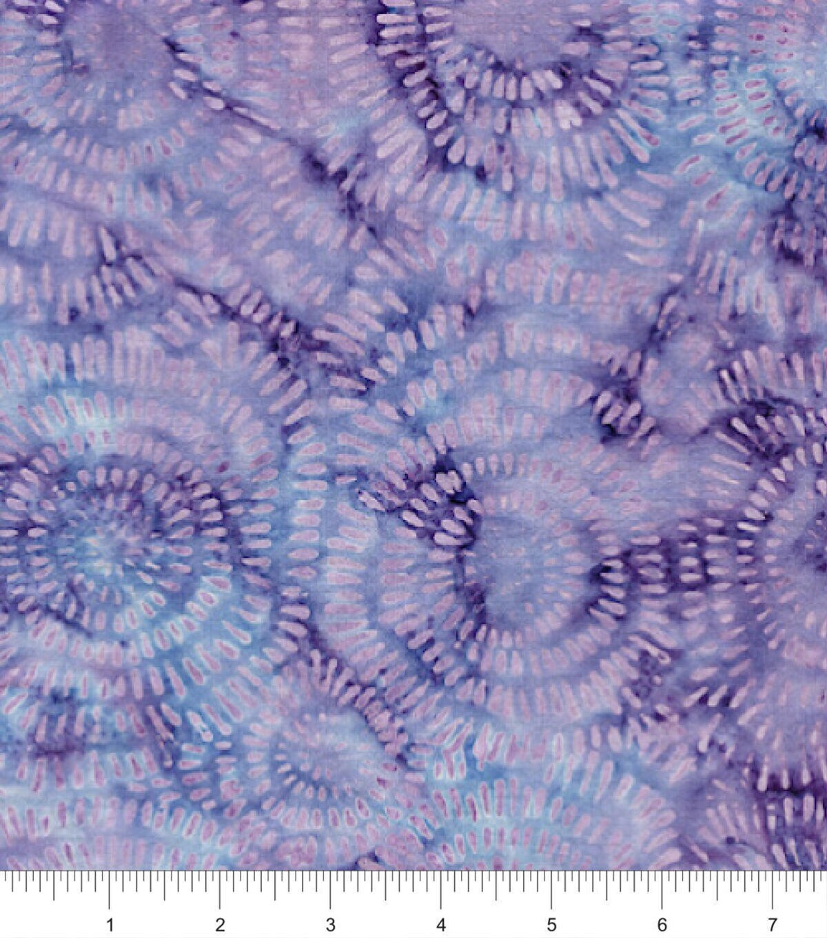 Purple Bursts Batik Cotton Fabric