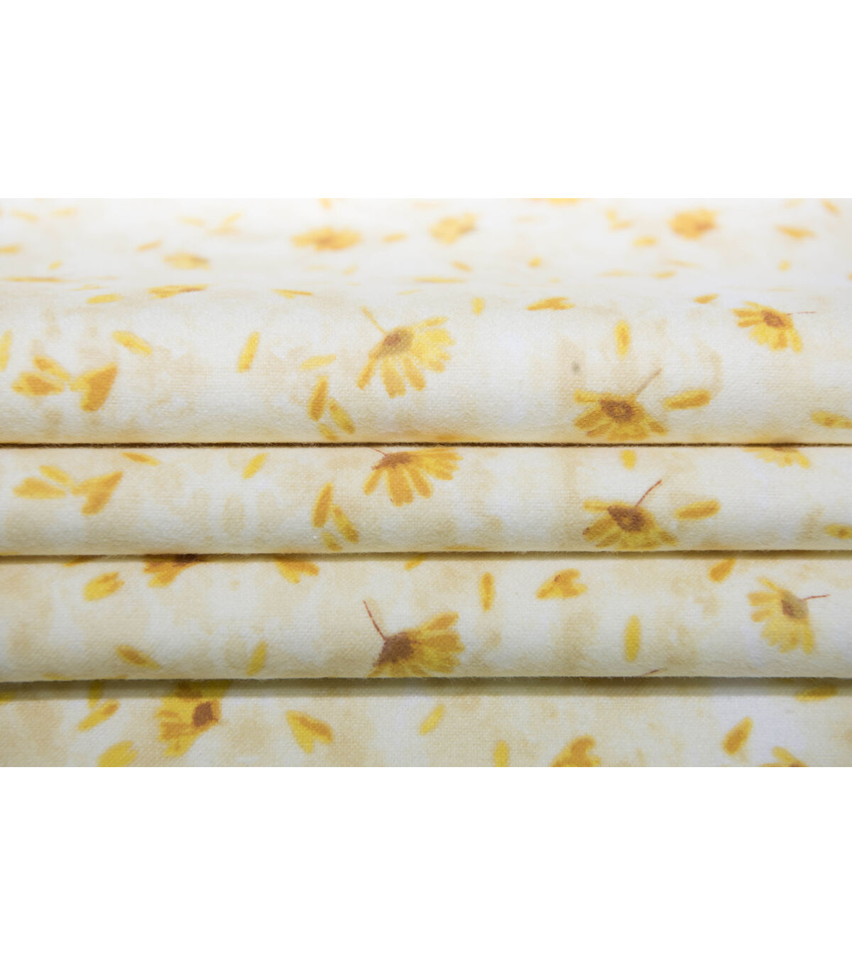 Yellow Floral Super Snuggle Flannel Fabric