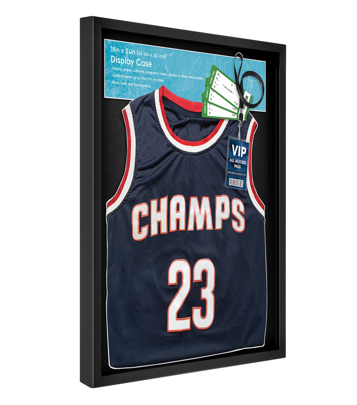 Collector's Museum 18x24 Black Jersey Display Case