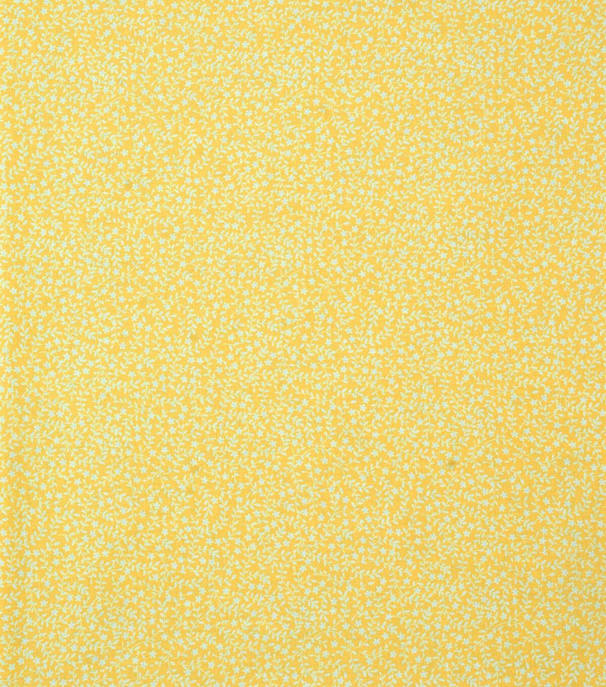 Floral & Vines on Yellow Quilt Cotton Fabric by Keepsake Calico