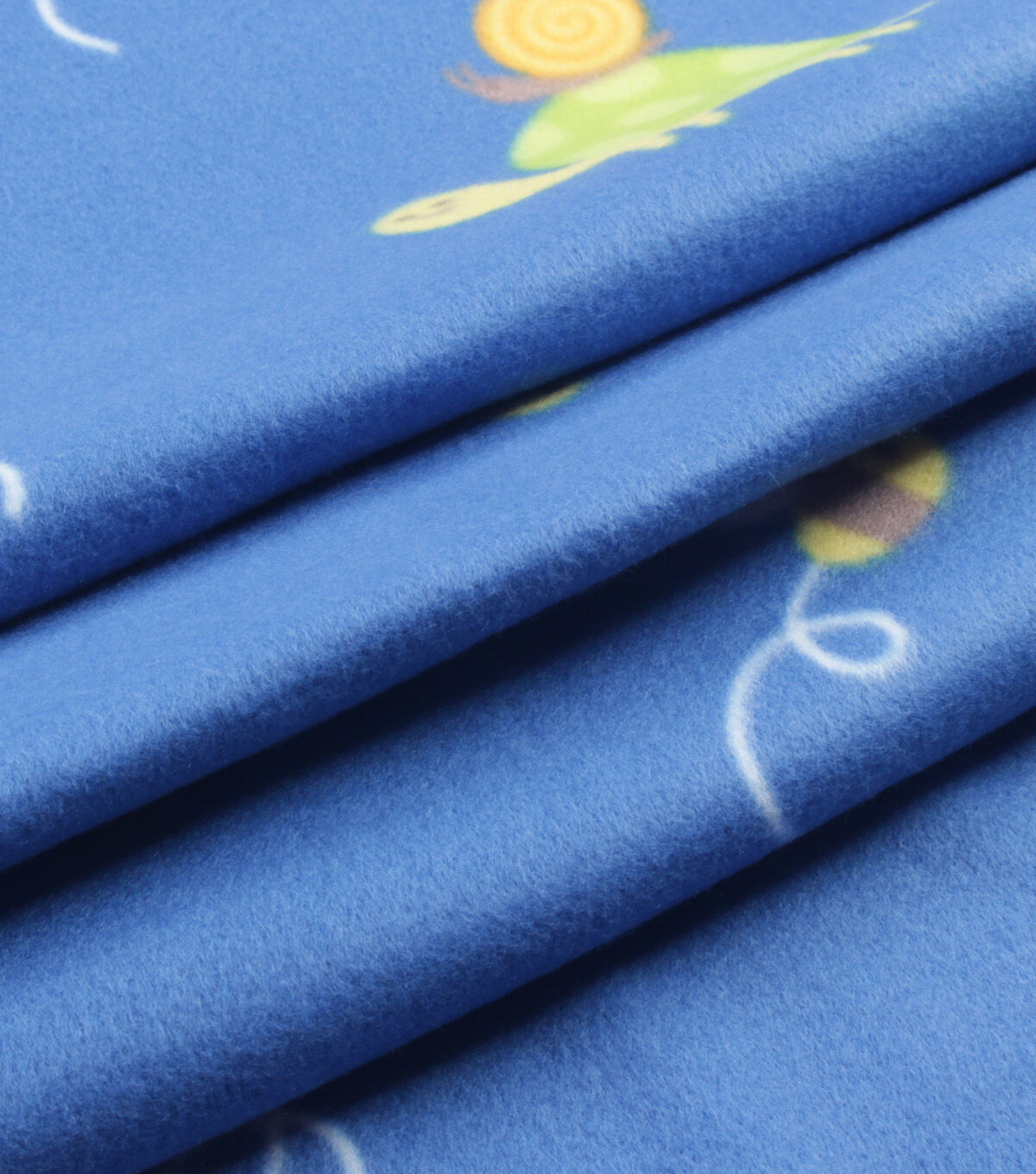 Cute Creatures Blizzard Prints Fleece Fabric