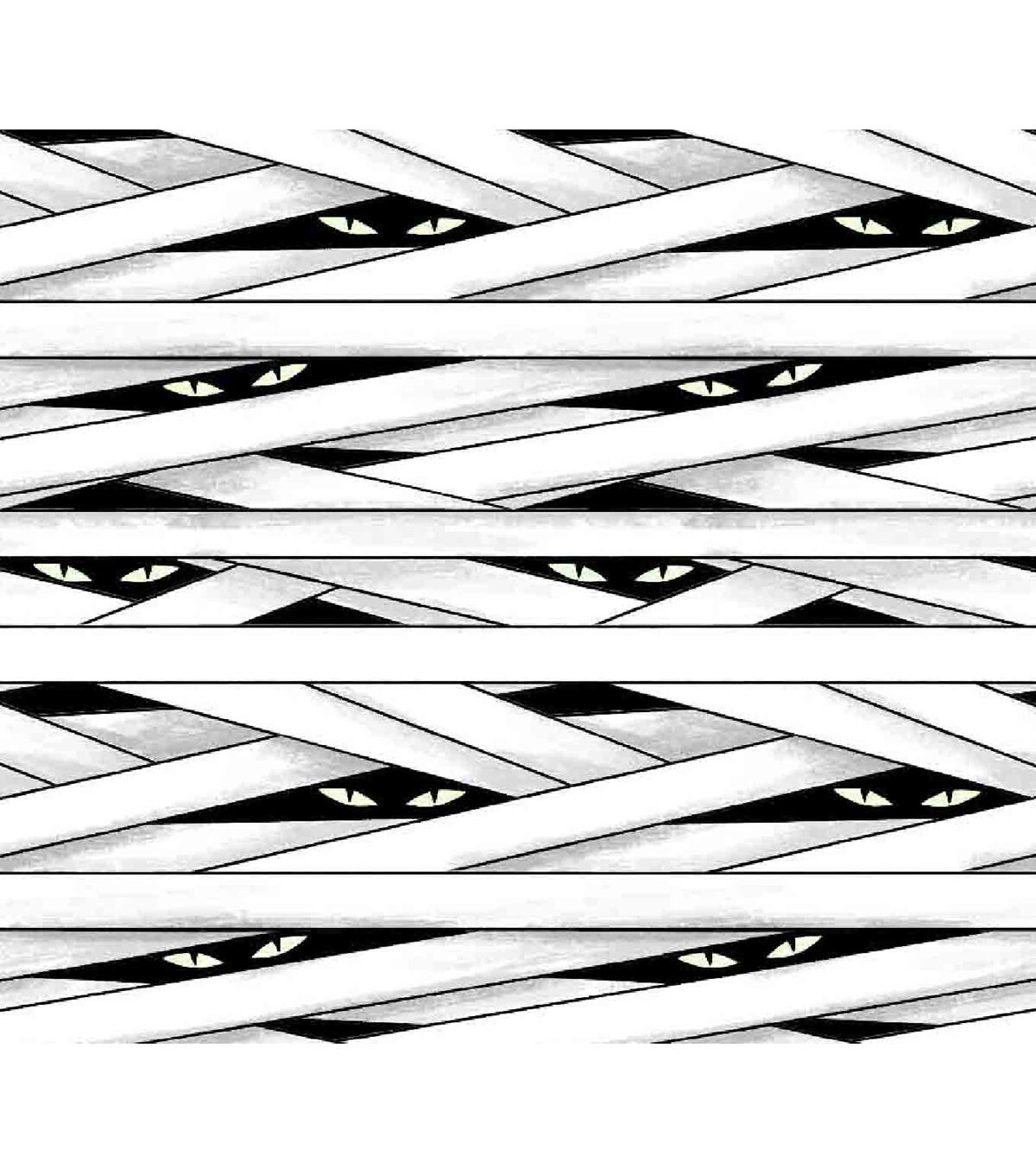 Mummy Eyes Super Snuggle Halloween Flannel Fabric