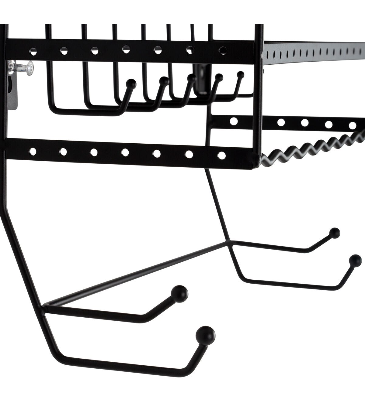 Simplify 14 Black Wall Mount Jewelry & Accessory Organizer