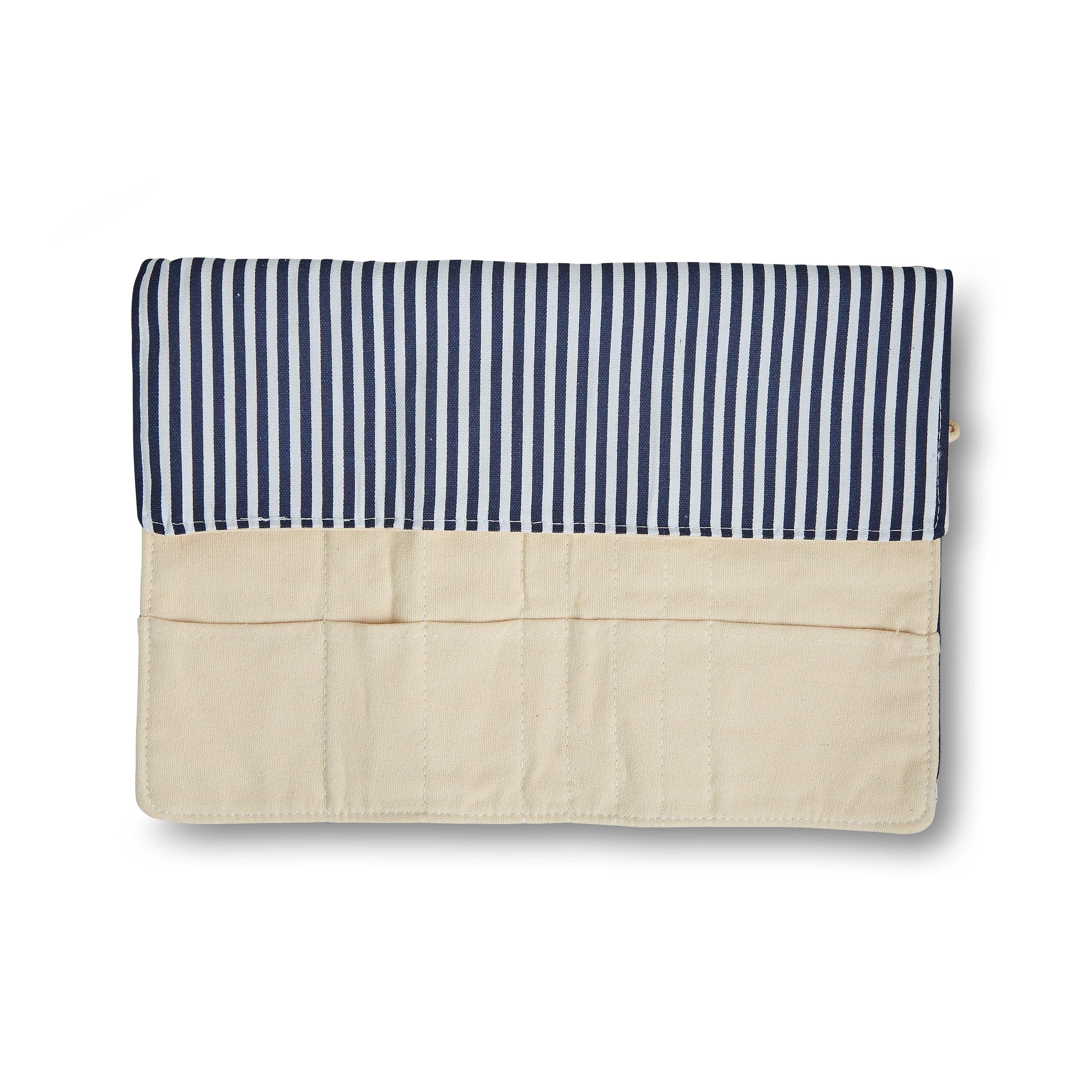 18 x 19 Blue & White Stripes Hook Organizer Case by Big Twist