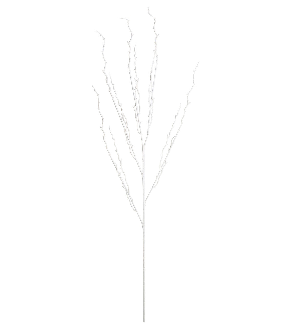 35 White Glitter Branch Stem by Bloom Room