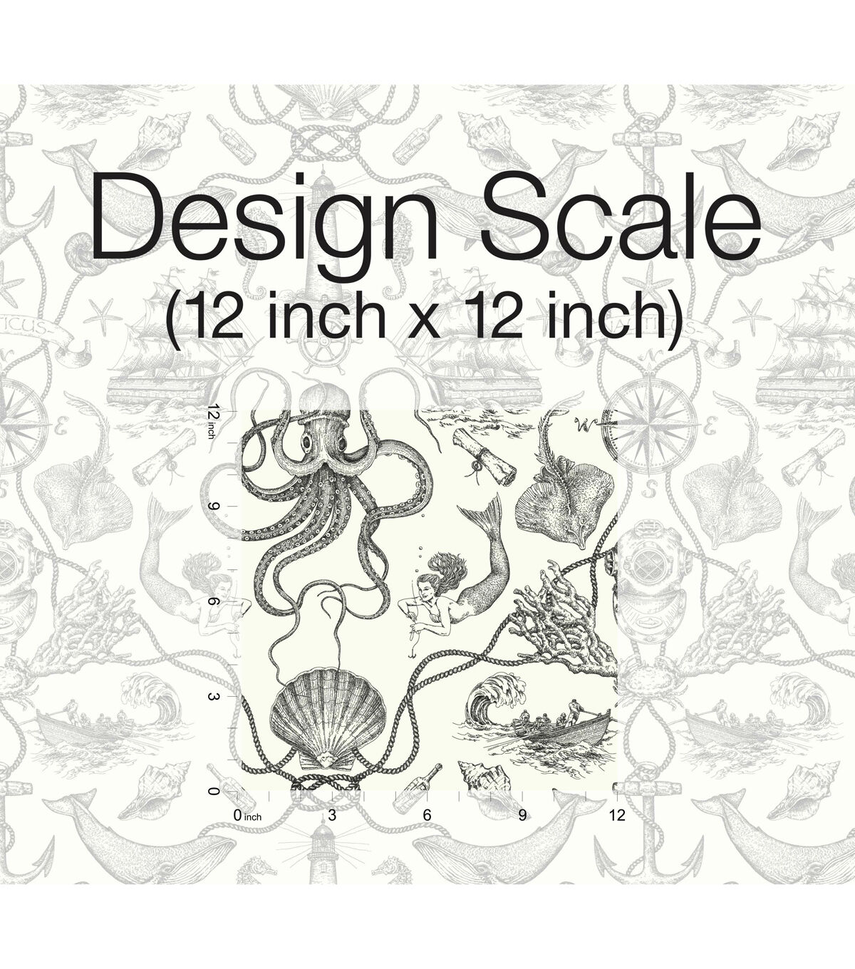 Deep Sea Toile Peel & Stick Wallpaper