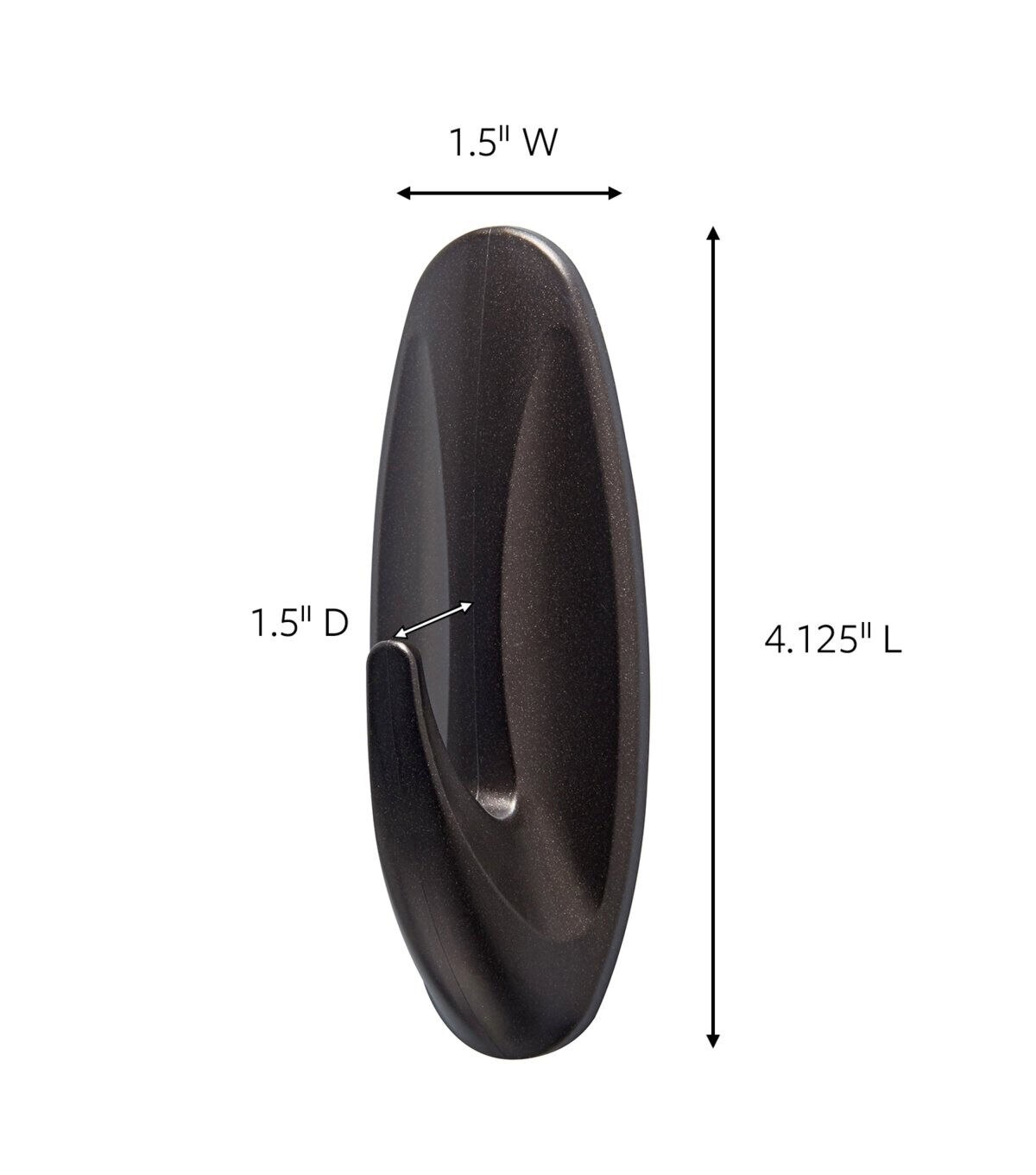 Command 5lbs Outdoor Metallic Bronze Hook & Strips 3ct