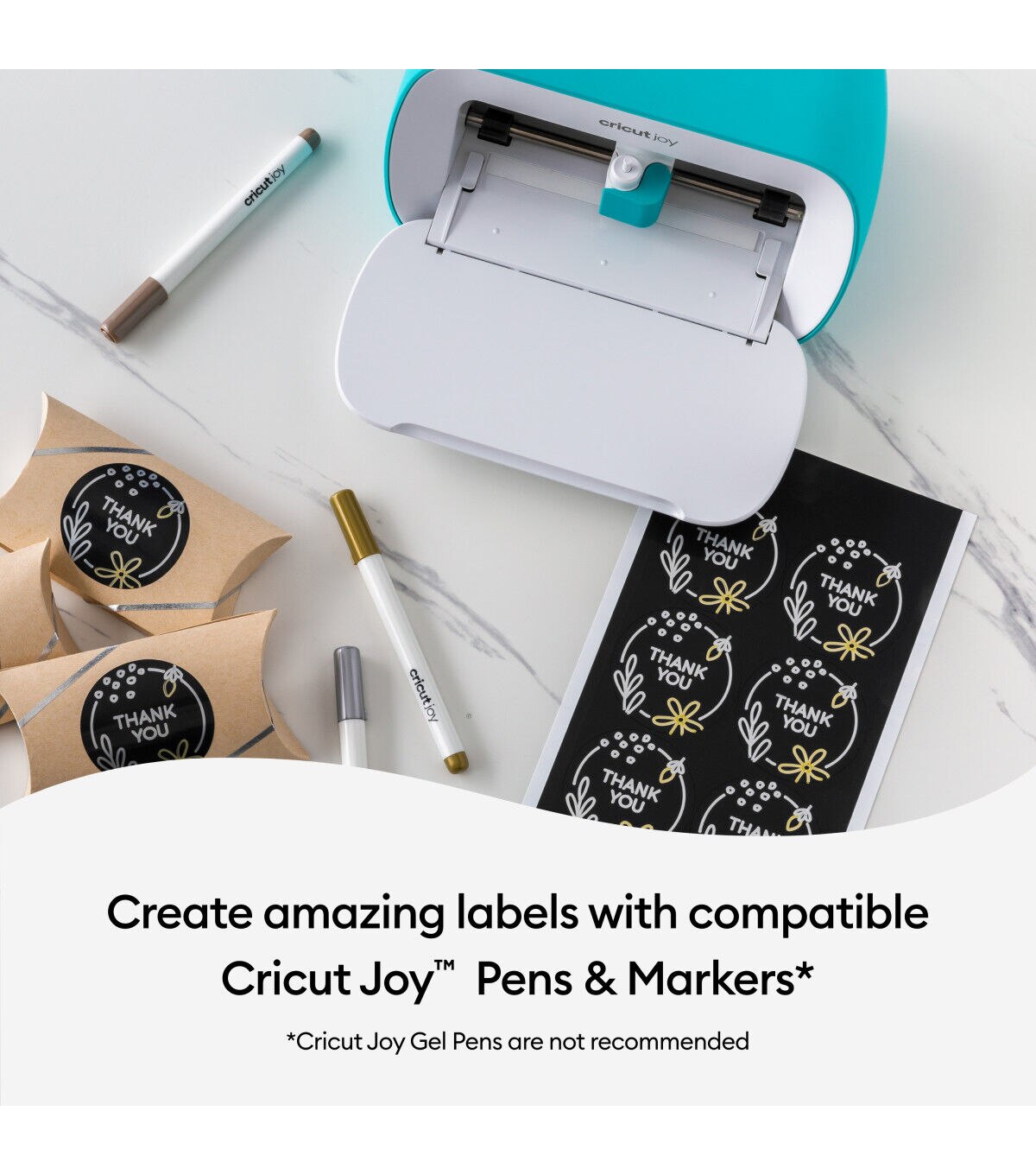 Cricut Joy 5.5 x 13 Black Removable Writable Vinyl Sheets 4ct