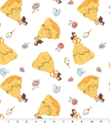 Disney Princess Belle Floral Cotton Fabric
