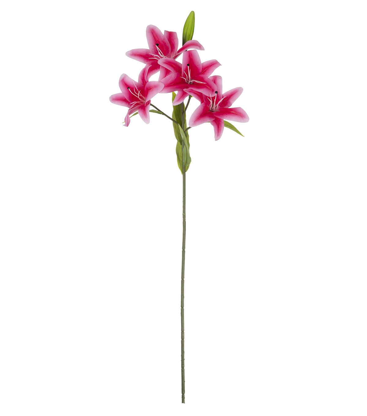 41.5 Pink Real Touch Tiger Lily Stem by Bloom Room