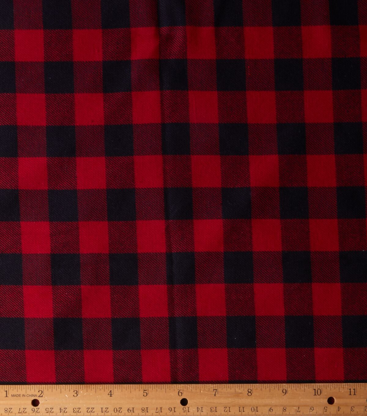 Eddie Bauer Red Buffalo Check Yarn Dyed Cotton Fabric