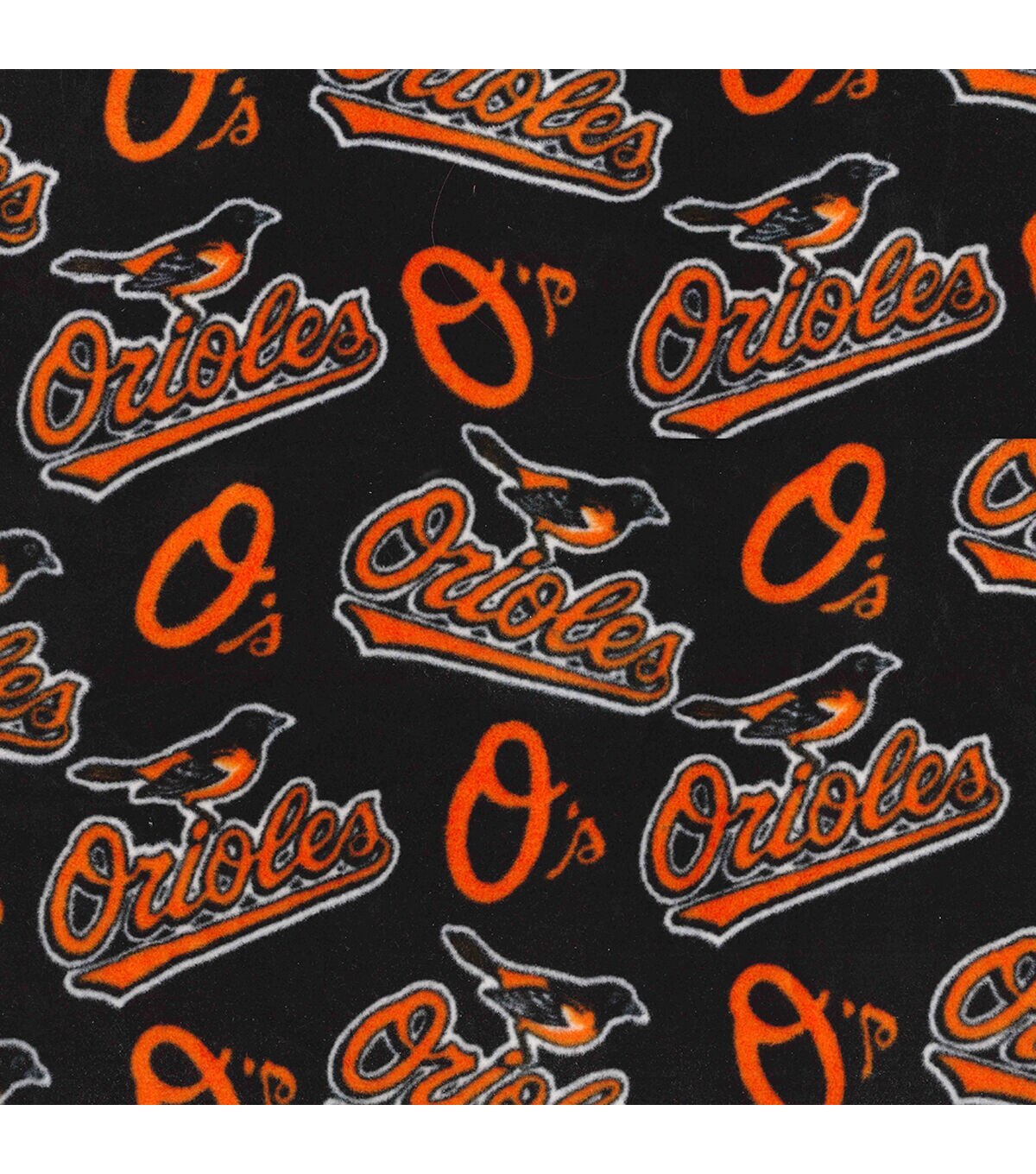Fabric Traditions Baltimore Orioles Fleece Fabric Tossed