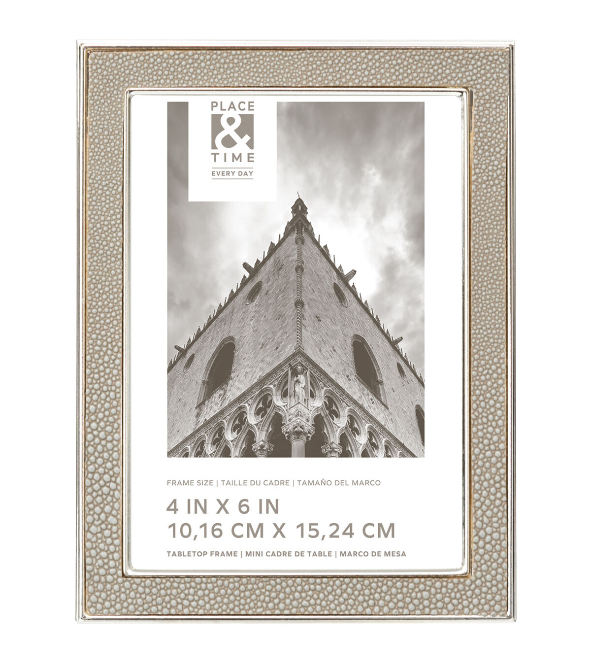 4 x 6 Leather Tabletop Picture Frame by Place & Time