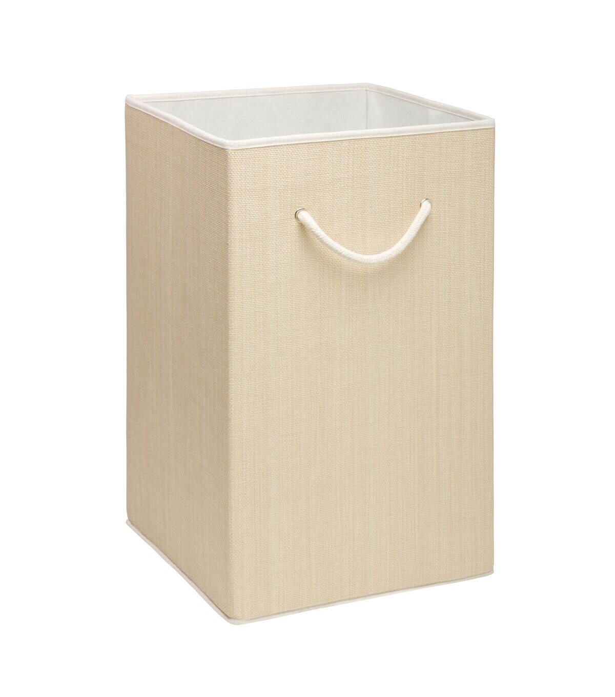 Honey Can Do 14 x 26 Natural Resin Square Laundry Hamper With Handles