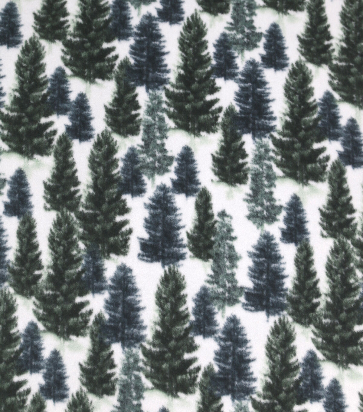 Pine Tree Forest Anti Pill Fleece Fabric