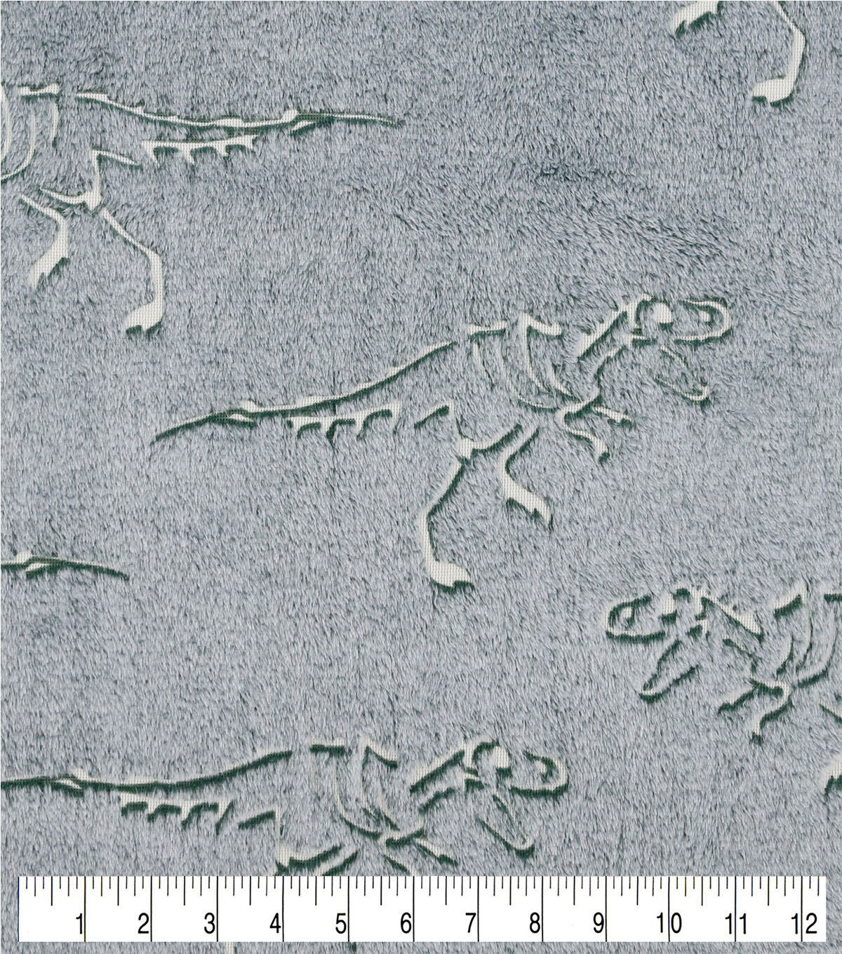 Dino Green Glow in the Dark Sew Lush Fleece