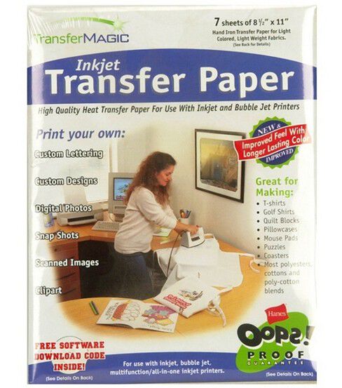 Transfer Magic 8.5 x 11 Photo Effects Inkjet Transfer Papers 7ct